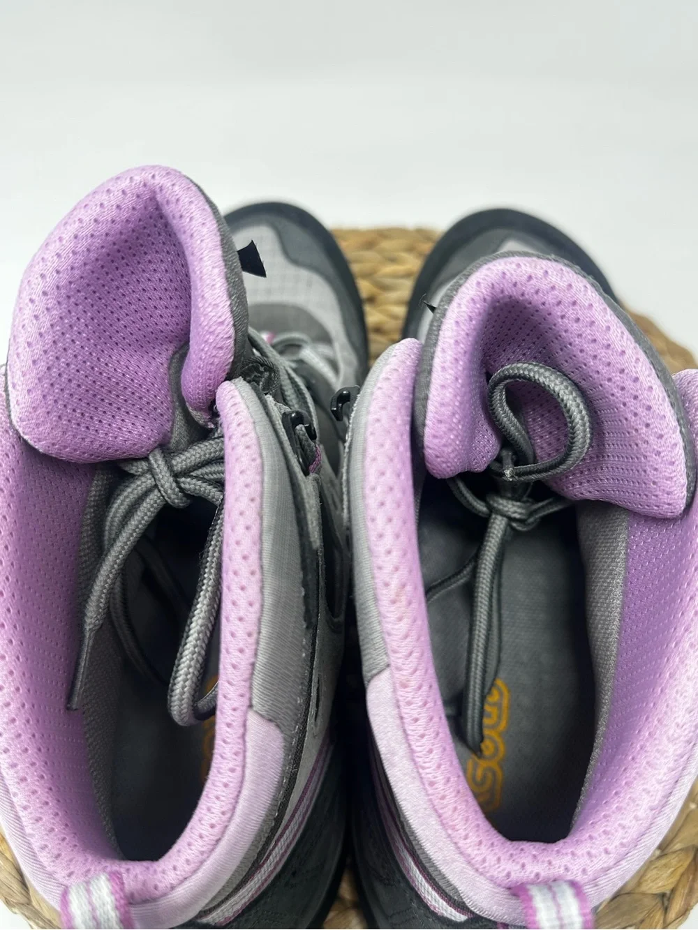 Asolo Athena Hiking Vibram Waterproof Boots Mid Gray Pink Size 11 Women's